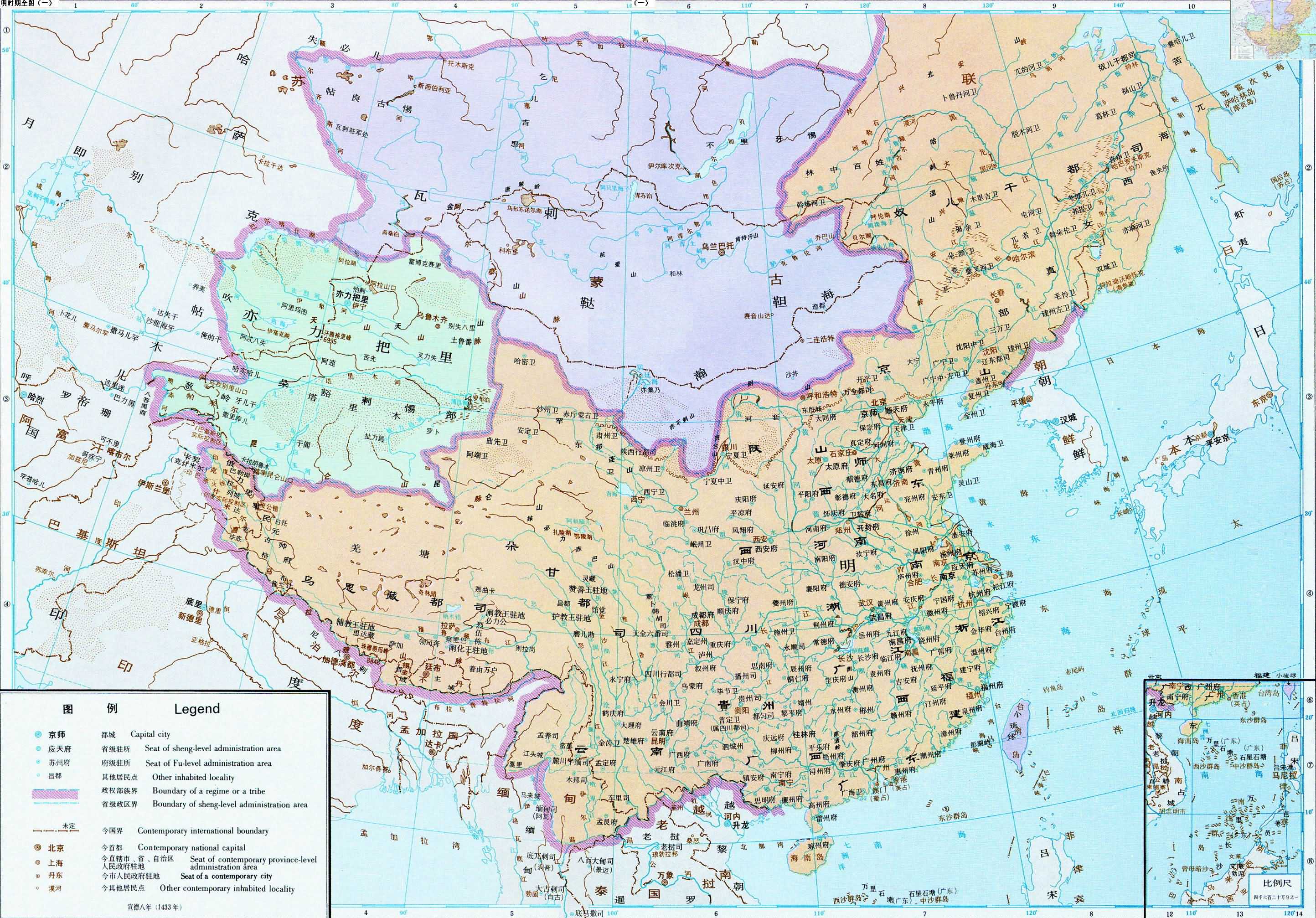 西汉时期地图全图高清版-历史地图网